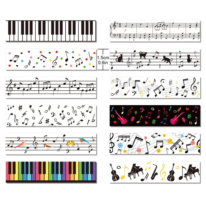 Melody Notes Washi Tape Collection – Musical Edition - Original Kawaii Pen