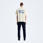 Men's Geo Mountain Tee - Cream