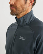 Men's High Route Grid Fleece-Lined 1/2-Zip Pullover-Storm-Regular-1