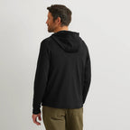 Men's High Route Grid Fleece-Lined Full-Zip Hoodie-Black-Regular-1