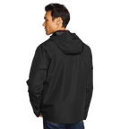 Men's Rainfoil® Waterproof Packable Hooded Jacket-Black-Regular-8