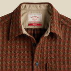 Merino Tweed Shirt in Brown