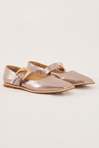 Metallic Buckle Strap Flats_1