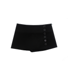 【MIAE ミエ】[2nd] [ID] Classic Button Skort (Black)