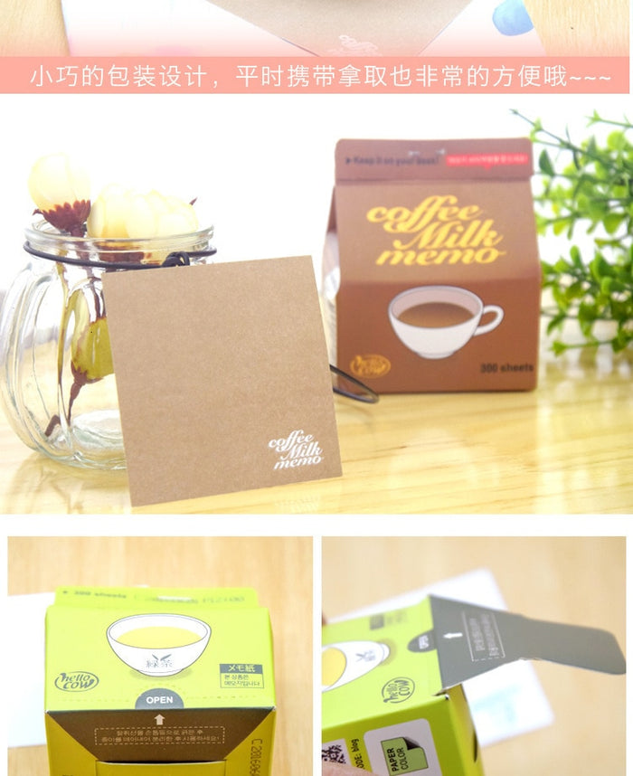 Milk Box Memo Pads (230 Pcs Pack) - Original Kawaii Pen