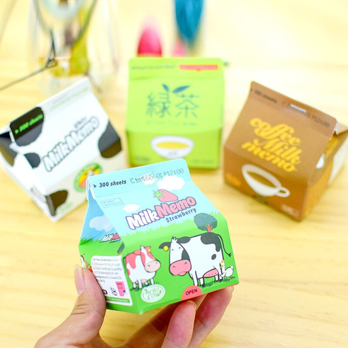 Milk Box Memo Pads (230 Pcs Pack) - Original Kawaii Pen