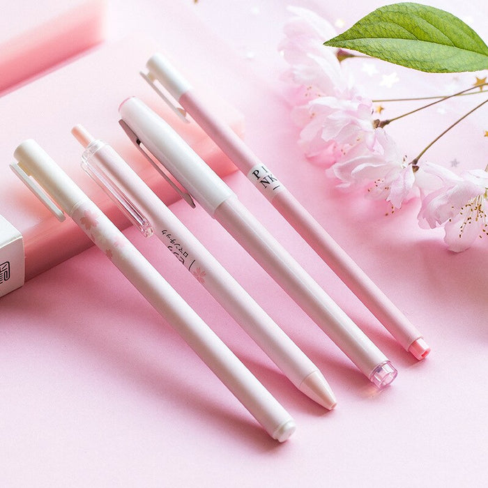 Mint & Pink Sakura Gel Pen Set - Limited Edition - Original Kawaii Pen