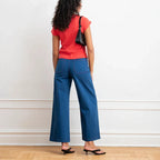 Miranda Pointelle Tee in Strawberry