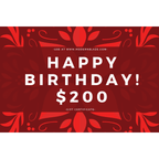 Modern Blaze Birthday Gift Cards - side view