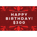 Modern Blaze Birthday Gift Cards - detail view