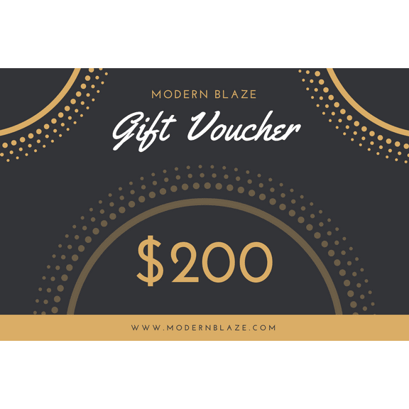 Modern Blaze Classy Gift Cards - side view