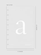 A / Half Letter 8-Disc Punch