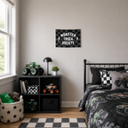 Monster Truck Society Banner - Hunny Prints x @jassn2 {Grey + Black Check}