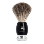 MÜHLE Vivo Black Resin 3-Piece Pure Badger & Mach-3 Shaving Set, Shaving Brush