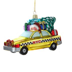 New York Checker Taxi Tree Ornament