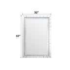 Nysa - 47" Accent Mirror - Mirrored & Faux Crystals