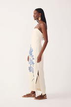 Off-White Flor Do Oceano Side Slit Maxi Dress_3