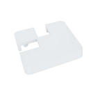 Offset 90 Degrees notched cap - extended lip, semi frameless post cap - Image 4
