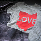 Ohio Love Logo - Womens Crew T-Shirt