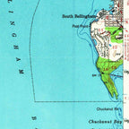 Old Map of Anacortes, Washington by USGS, 1951 – Fidalgo Island, Guemes Island & Rosario Strait