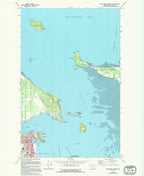 Old Map of Anacortes, Washington by USGS, 1973 – Fidalgo Island, Guemes Island & Deception Pass