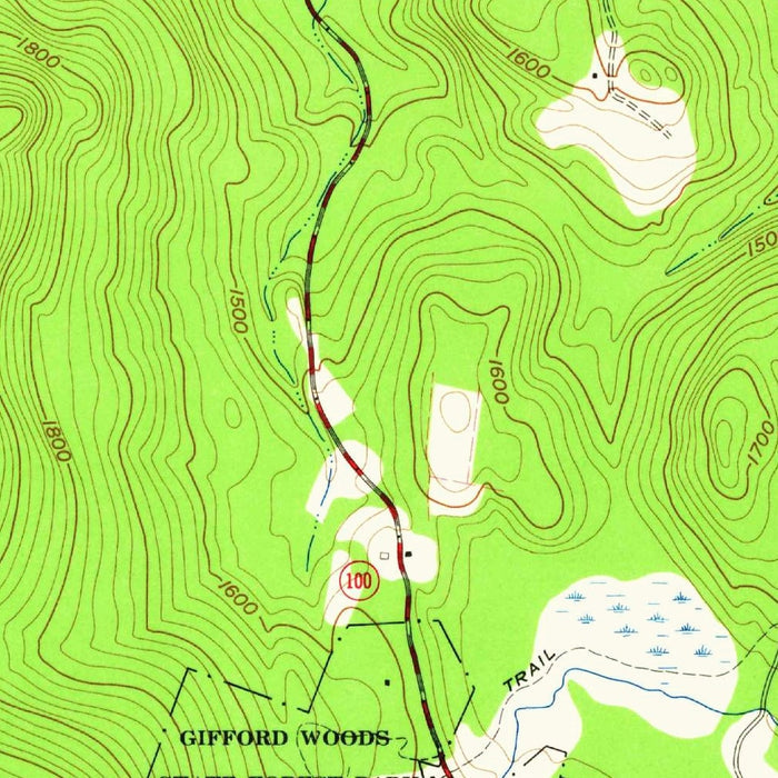 Old Map of Killington, Vermont by USGS, 1961 – Pico Peak & Green Mountain National Forest
