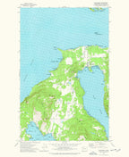 Old Map of Orcas Island, Washington by USGS, 1977 – Eastsound, Rosario & Deer Harbor