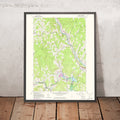 Old Map of Quechee, Vermont by USGS, 1959 – Hartford, Woodstock & Quechee Gorge
