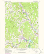 Old Map of Quechee, Vermont by USGS, 1959 – Hartford, Woodstock & Quechee Gorge