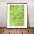 Old Map of Stratton, Vermont by USGS, 1957 – Londonderry, Jamaica & Green Mountains
