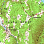 Old Map of Stratton, Vermont by USGS, 1957 – Londonderry, Jamaica & Green Mountains