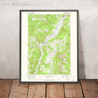 Old Map of Waitsfield, Vermont by USGS, 1970 – Mad River, East Waitsfield & Long Trail