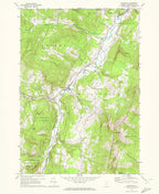Old Map of Waitsfield, Vermont by USGS, 1970 – Mad River, East Waitsfield & Long Trail