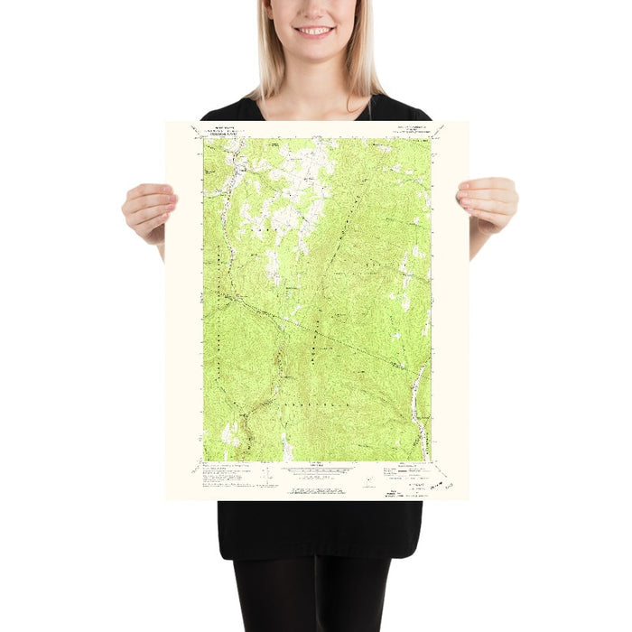 Old Map of Warren, Vermont by USGS, 1970 – Sugarbush Ski Area & Mad River