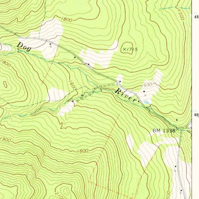 Old Map of Warren, Vermont by USGS, 1970 – Sugarbush Ski Area & Mad River