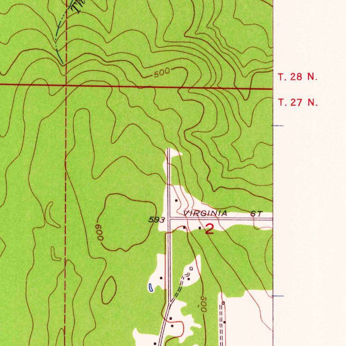 Old Map of Woodinville, Washington by USGS, 1953 – Bothell, Sammamish River & Lake Washington