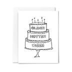 Older Hotter Wiser Cake Card