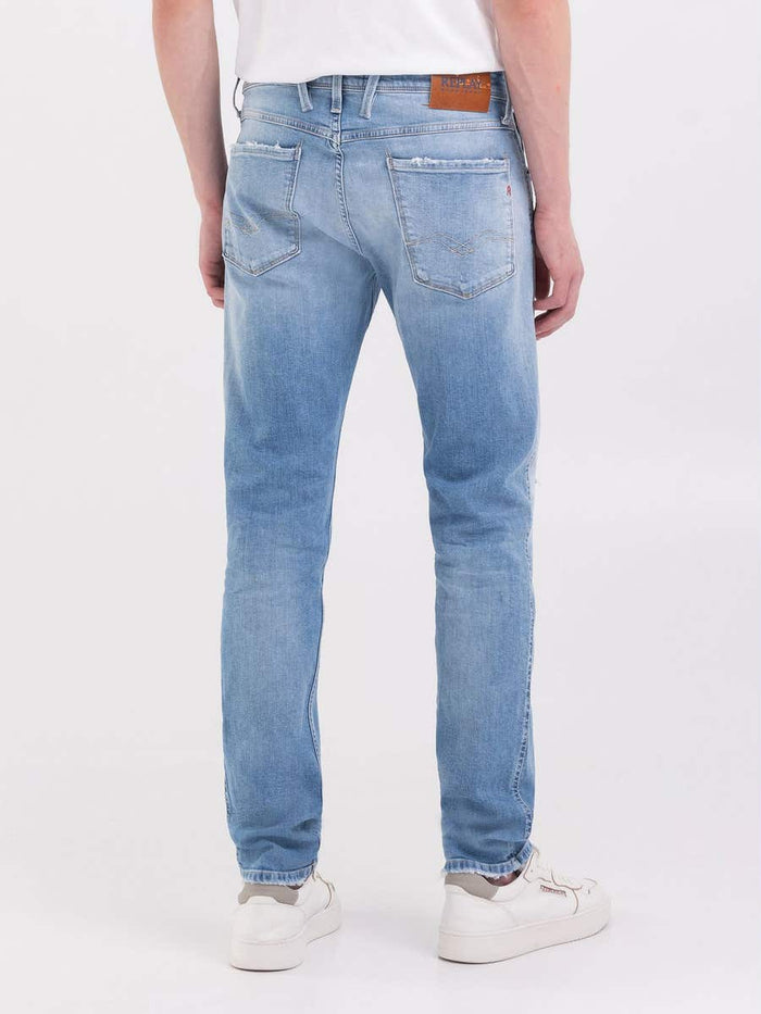 PÁNSKÉ REPLAY SLIM FIT ANBASS DŽÍNY 573 Bio