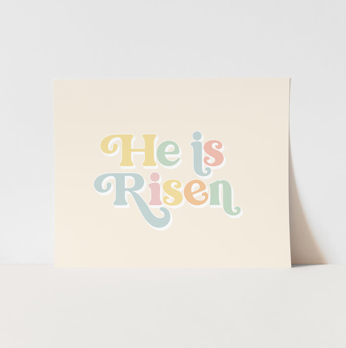 {Pastel} He is Risen Art Print