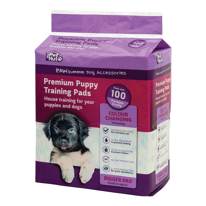 Pet Hut Premium Puppy Training Pads 100 Pack