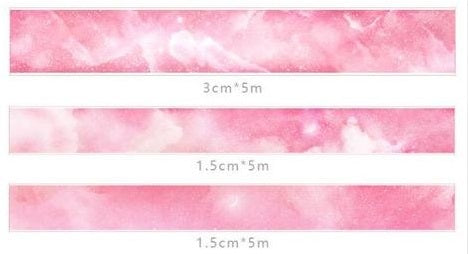 Pink Galaxy Washi Tape Set - Original Kawaii Pen