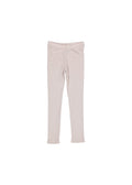 Uld leggings i pointelle, lys duefarvet