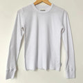 Pointelle Fundamental Tee in Snow White