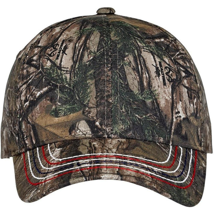 Port Authority Americana Contrast Stitch Camouflage Cap-Regular-Port & Company-Realtree Xtra-OSFA-Thread Logic