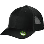 no-logo Port Authority Eco Snapback Trucker Cap-Regular-Port Authority-Deep Black-OSFA-Thread Logic  no-logo