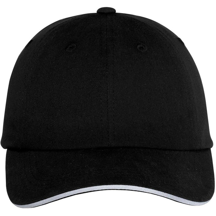 Port Authority Reflective Sandwich Bill Cap-Regular-Port Authority-Black/Reflective-OSFA-Thread Logic