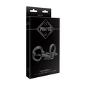Packaging for the black Pumped Penis Extender, showing the device and brand logo.