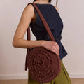 Rae Swirl Bag in Chocolate