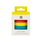 Talking Tables Rainbow Silicone Cupcake Cakes 12 Pack Reusable &Keep