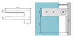 Rigi Clamp, Glass Pool Fence Glass to Wall Clamp - Connector Bracket SS316 Pool Fencing CLAMP, 12mm glass - Image 2